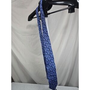 Bijoux Terner blue‎ and black paisley necktie made of genuine silk